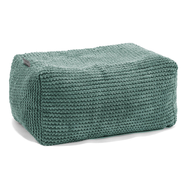 Liten Fotpall - Pom-pom Mossgrön 01