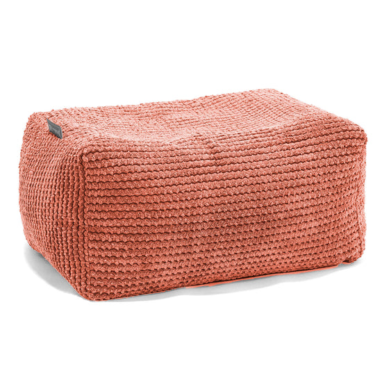Liten Fotpall - Pom-pom Pumpaorange 01
