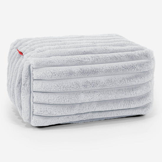 Liten Fotpall - Ultraplyschmanchestertyg Ankäggsblå 01