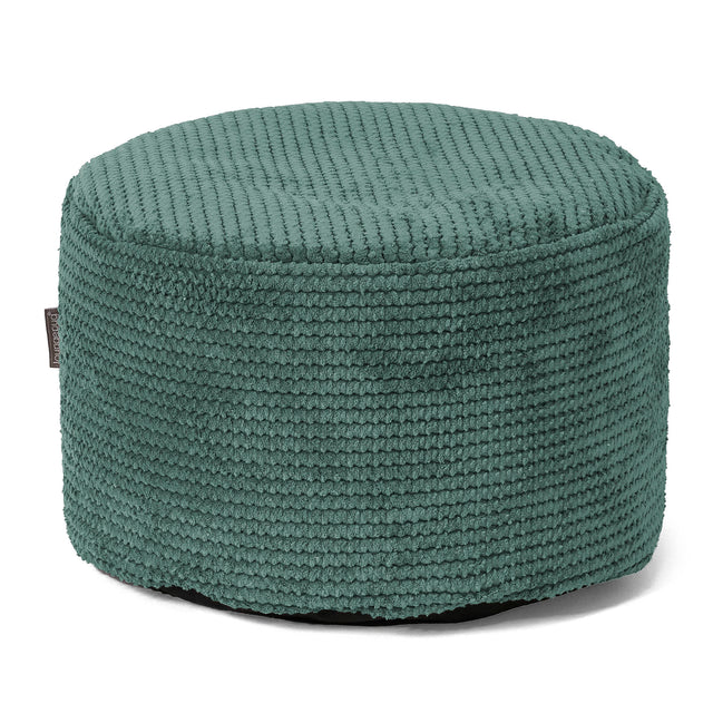 Liten Rund Fotpall - Pom-pom Mossgrön01
