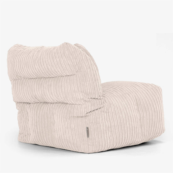 Modulsoffa Sittsäck, Höger Hörnsektion - Klassisk Manchestertyg Elfenbensvit 03