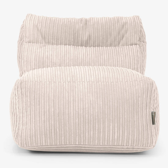 Modulsoffa Sittsäck, Mittensektion - Klassisk Manchestertyg Elfenbensvit 02