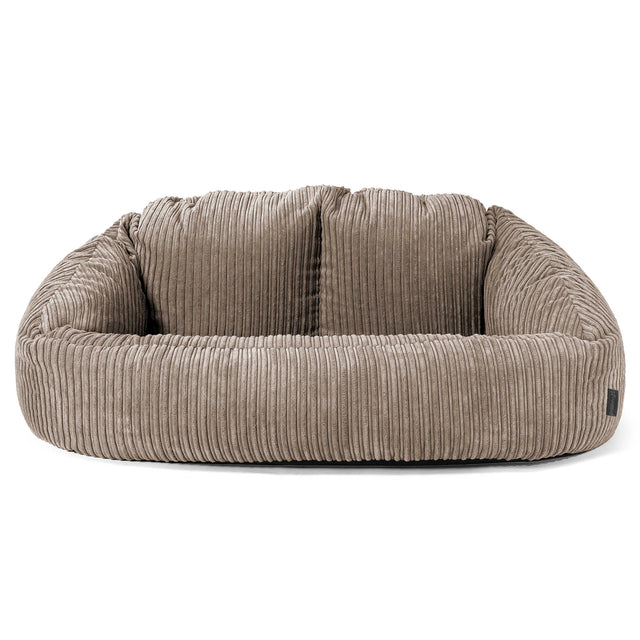 Saccosäck Soffa Bubble - Klassisk Manchestertyg Duvgrå 01