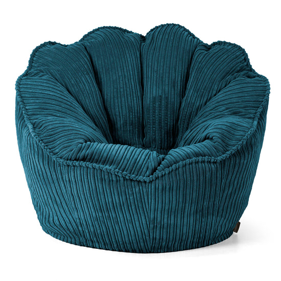 Natalia Saccosäckstol - Manchestertyg Teal 01