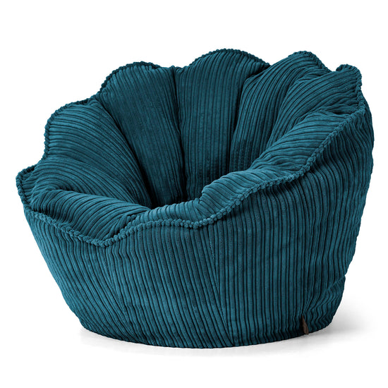 Natalia Saccosäckstol - Manchestertyg Teal 02