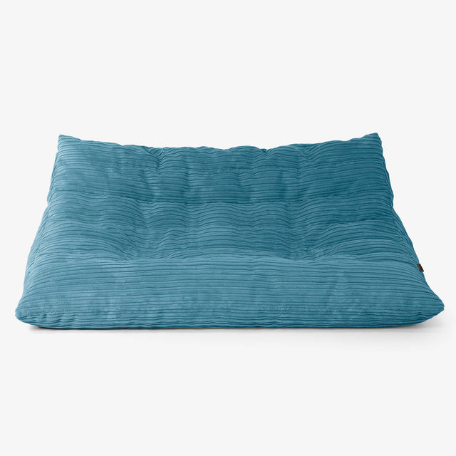 Noah Golvsofa Saccosäck- Manchestertyg Turkos 01