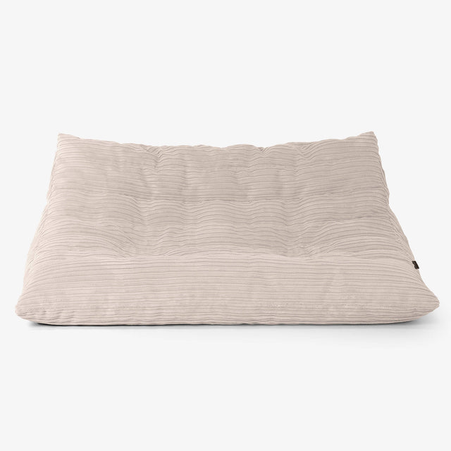 Noah Golvsofa Saccosäck - Manchestertyg Elfenbensvit 01