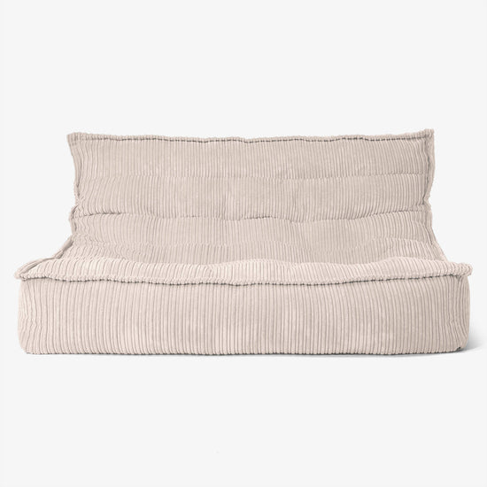 Oliver Golvsofa Saccosäck - Manchestertyg Elfenbensvit 01