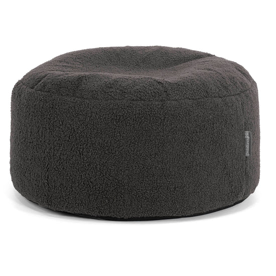 Ottomanpuff med Bricka - Boucle Grafitgrå - 02