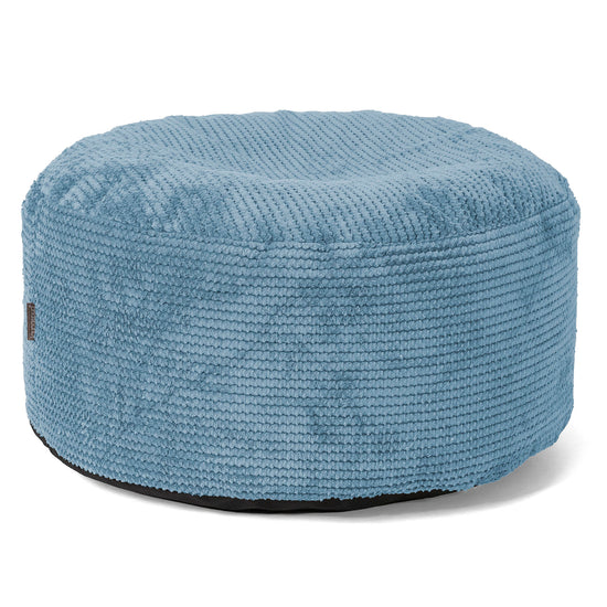 Ottomanpuff med Bricka - Pom-pom Himmelsblå - 02