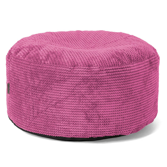 Ottomanpuff med Bricka - Pom-pom Rosa - 02