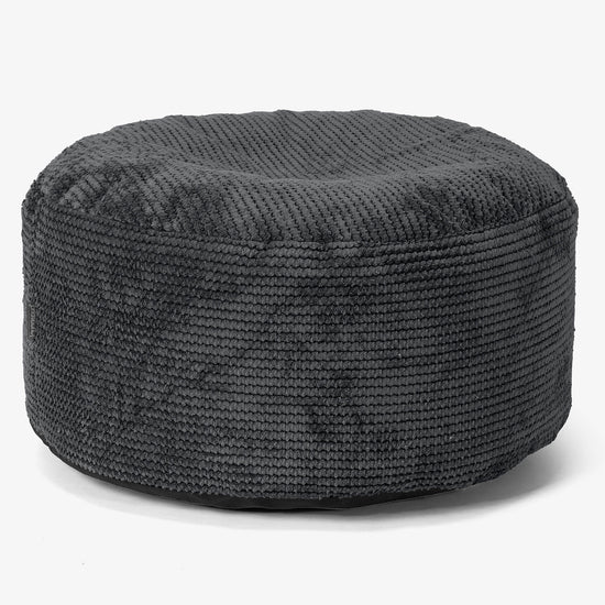 Ottomanpuff med Bricka - Pom-pom Svart - 02