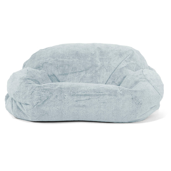Sabine Saccosäcksoffa - Fuskkaninpäls Gammelblå 02