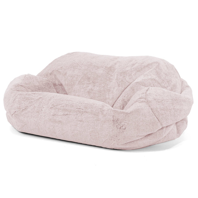 Sabine Saccosäcksoffa - Fuskkaninpäls Gammelrosa 01