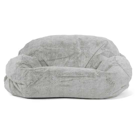 Sabine Saccosäcksoffa - Fuskkaninpäls Ljusgrå 02