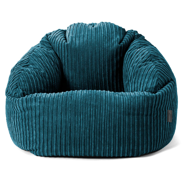Saccosäck Bubble - Klassisk Manchestertyg Teal 01