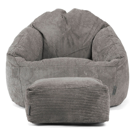 Saccosäck Bubble - Pom-pom Mörkgrå 02