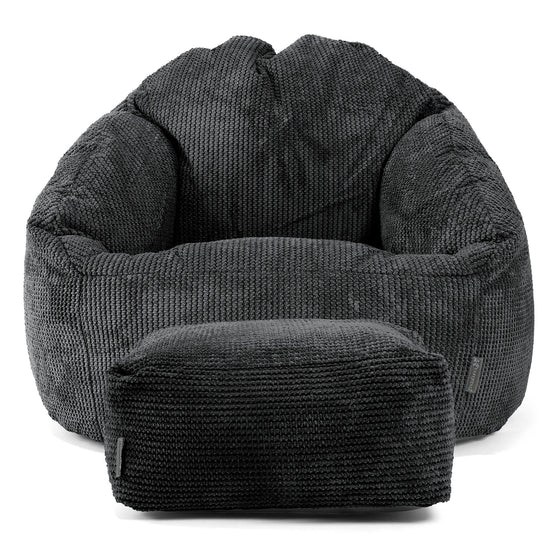 Saccosäck Bubble - Pom-pom Svart 02