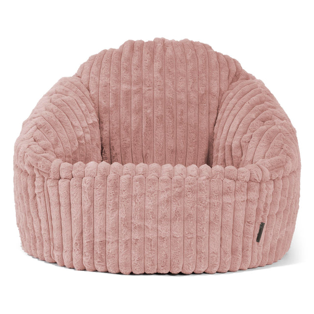 Saccosäck Bubble - Ultraplyschmanchestertyg Gammelrosa 01