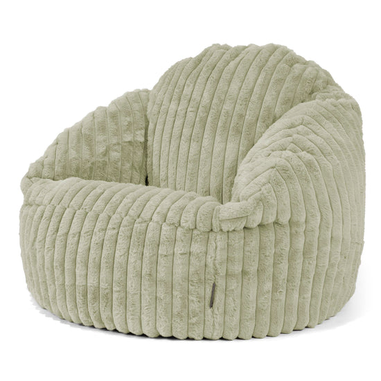 Saccosäck Bubble - Ultraplyschmanchestertyg Salviagrön 04