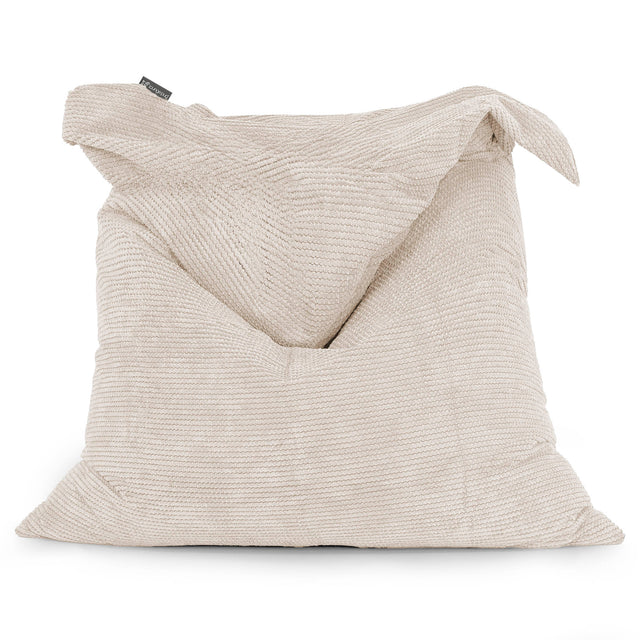 Saccosäck Kudde XXL - Pom-pom Elfenbensvit 01