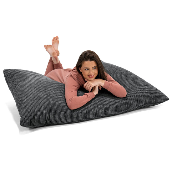 Saccosäck Kudde XXL - Pom-pom Svart 03