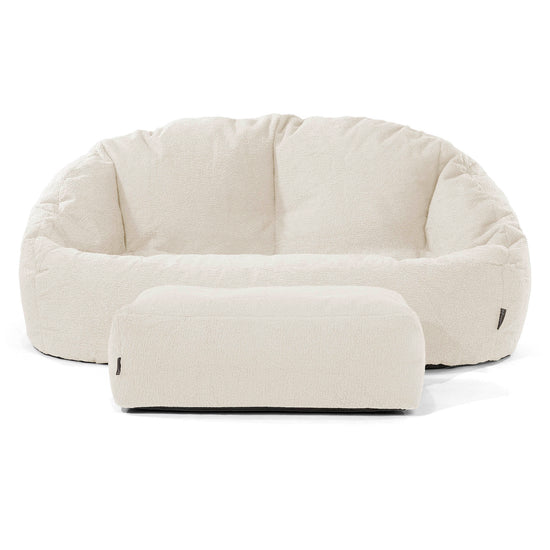 Saccosäck Soffa Bubble - Boucle Elfenbensvit 02