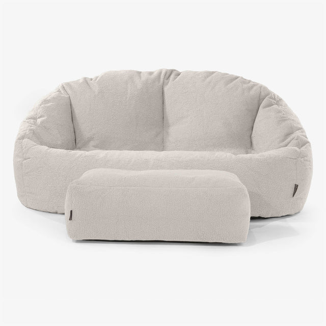 Saccosäck Soffa Bubble - Boucle Elfenbensvit 02