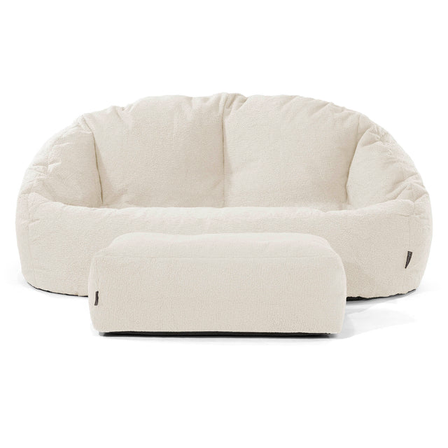 Saccosäck Soffa Bubble - Boucle Elfenbensvit 02