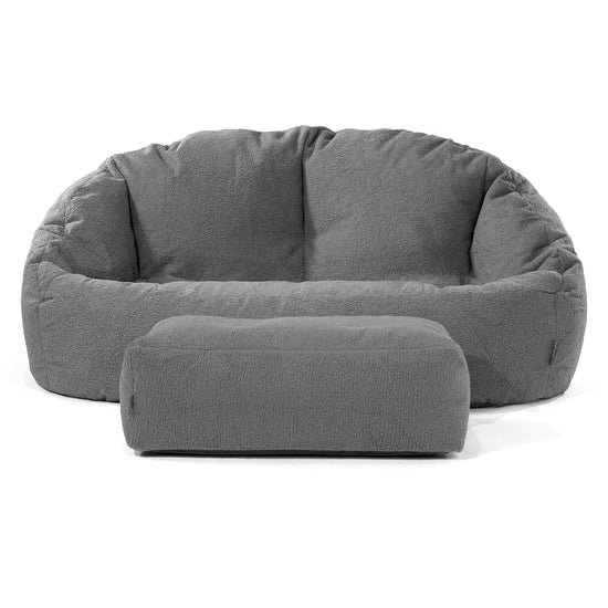 Saccosäck Soffa Bubble - Boucle Grå 02
