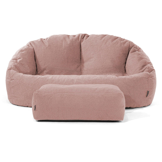 Saccosäck Soffa Bubble - Boucle Rosa 02