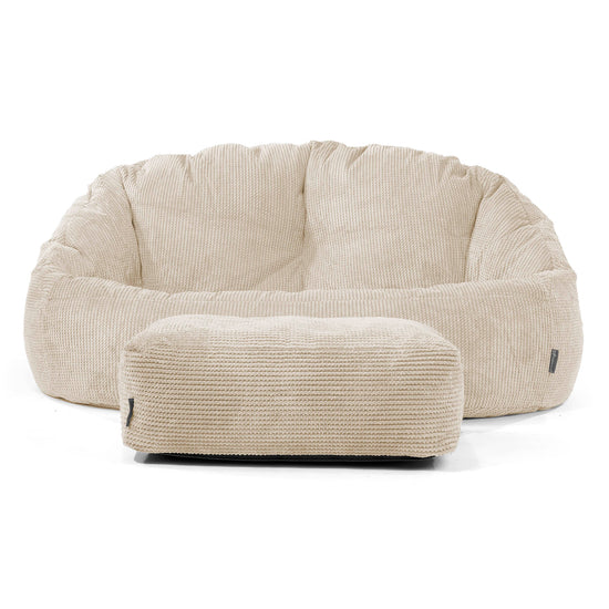 Saccosäck Soffa Bubble - pom Elfenbensvit 02