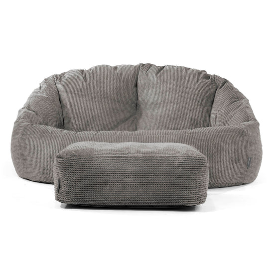 Saccosäck Soffa Bubble - pom Mörkgrå 02