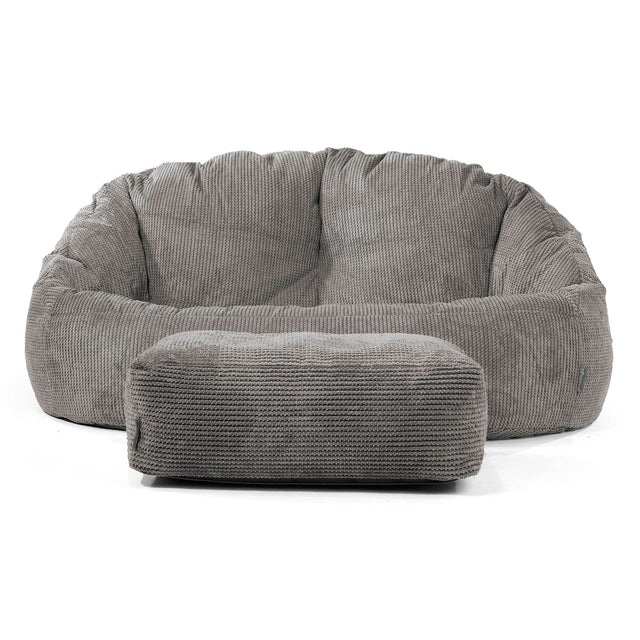 Saccosäck Soffa Bubble - pom Mörkgrå 02