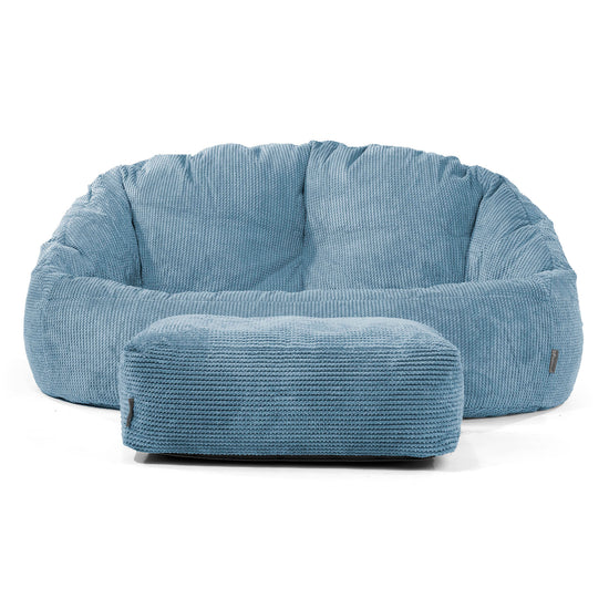 Saccosäck Soffa Bubble - Pom-pom Himmelsblå 02