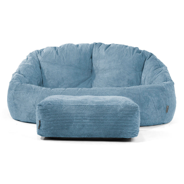 Saccosäck Soffa Bubble - Pom-pom Himmelsblå 02