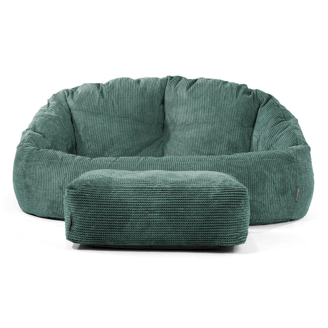 Saccosäck Soffa Bubble - Pom-pom Mossgrön 02