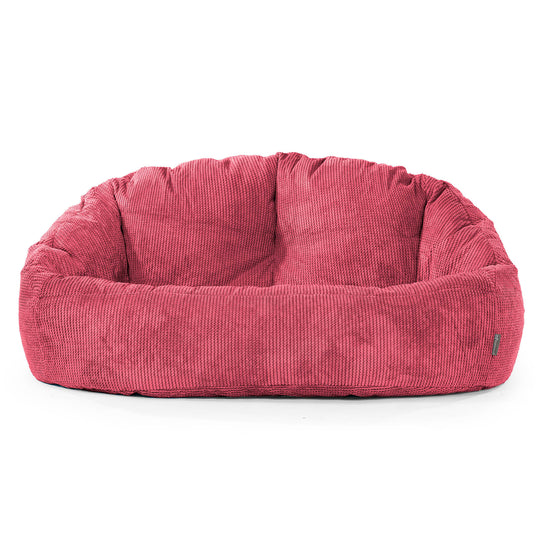 Saccosäck Soffa Bubble - Pom-pom Pastellröd 01