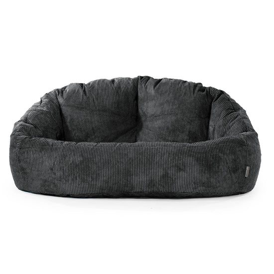 Saccosäck Soffa Bubble - Pom-pom Svart 01