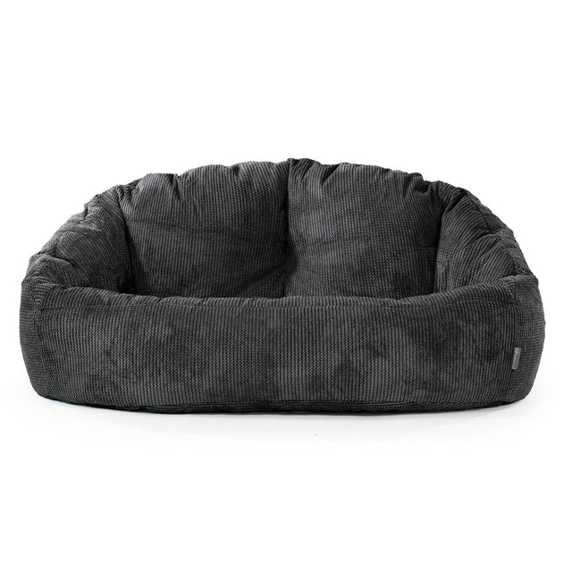 Saccosäck Soffa Bubble - Pom-pom Svart 01