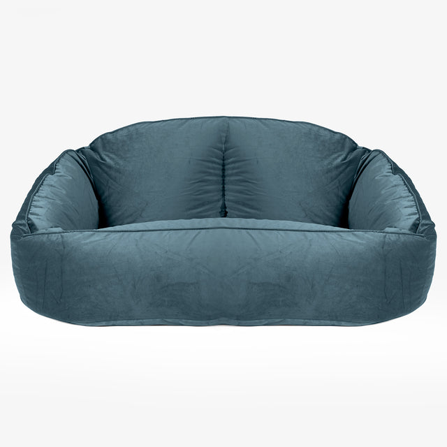 Saccosäck Soffa Bubble - Sammet Teal 01