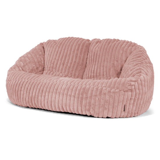 Saccosäck Soffa Bubble - Ultraplyschmanchestertyg Gammelrosa 04