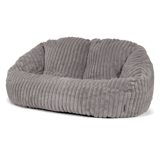 Saccosäck Soffa Bubble - Ultraplyschmanchestertyg Grå 04
