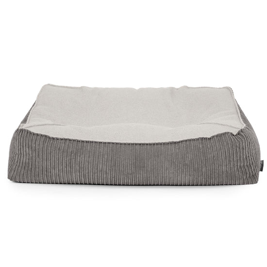 Saccosäcksoffan Sloucher - Boucle & Manchestertyg Grafitgrå 02