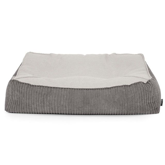 Saccosäcksoffan Sloucher - Boucle & Manchestertyg Grafitgrå 02