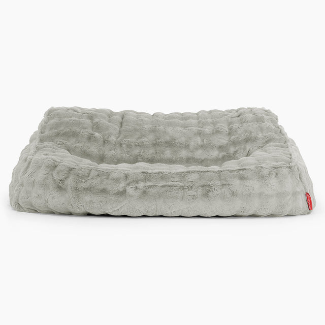 Saccosäcksoffan Sloucher - Fuskpäls Bubble Salviagrön 02