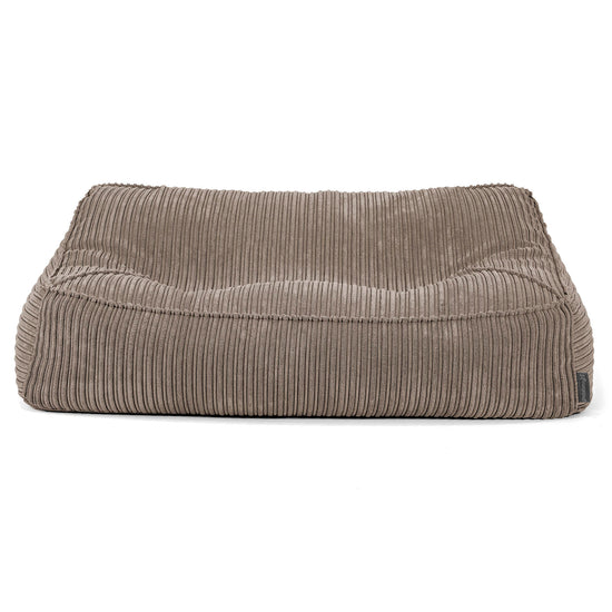 Saccosäcksoffan Sloucher - Klassisk Manchestertyg Duvgrå 01
