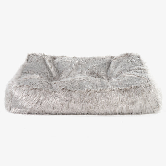 Saccosäcksoffan Sloucher - Mongoliskt Fuskpäls Grey 02