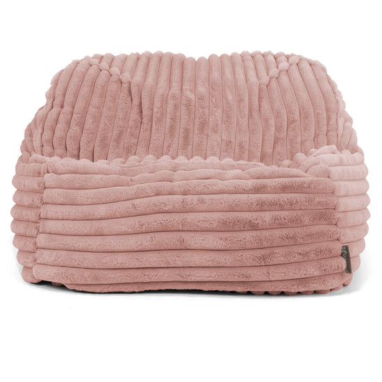 Saccosäckstolen Sloucher - Ultraplyschmanchestertyg Gammelrosa 02