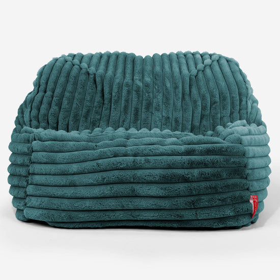Saccosäckstolen Sloucher - Ultraplyschmanchestertyg Teal 02